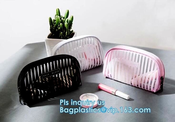Bolso impermeable del bolso seco de la prenda impermeable del bolso, bolso Tote Shoulder Bag de la playa del PVC y Mini Cosmetic Bag, bolsos transparentes del pvc