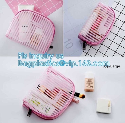 Bolso impermeable del bolso seco de la prenda impermeable del bolso, bolso Tote Shoulder Bag de la playa del PVC y Mini Cosmetic Bag, bolsos transparentes del pvc