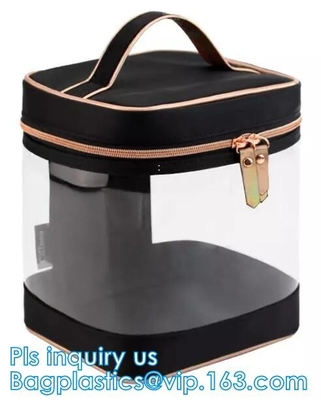 El bolso de compras del comprador de Tote Bags del claro del PVC, bolso que hacía compras plástico grande del pvc, Matte Glossy Eco Laminated Customized dirigió