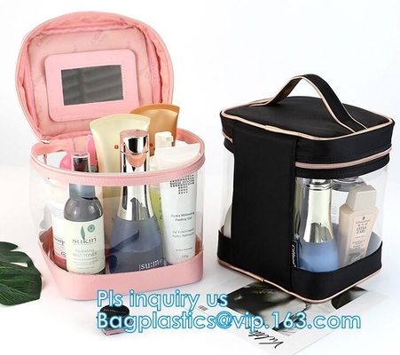 El bolso de compras del comprador de Tote Bags del claro del PVC, bolso que hacía compras plástico grande del pvc, Matte Glossy Eco Laminated Customized dirigió