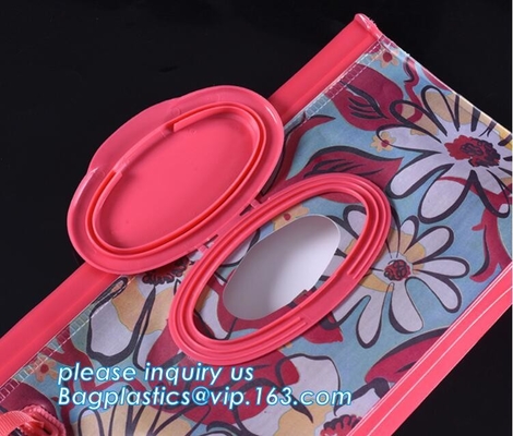 La bolsa mojada del trapo, trapos del viaje encajona el bolso mojado recargable reutilizable del trapo, bolsa mojada b de los trapos de Eva del bebé del escudete reciclable del tejido