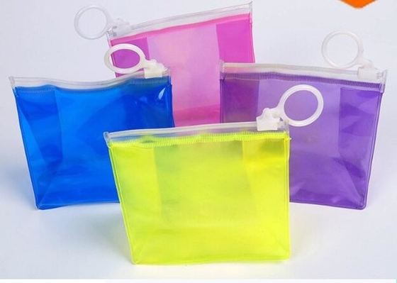 Bolsos del documento del PVC A3, bolsos del fichero, efectos de escritorio dentro del durab impermeable del bolso del documento de la cremallera del empaquetado de plástico transparente del PVC de la malla