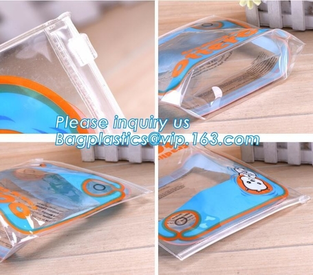 bolso resistente impermeable A4, efectos de escritorio del documento del bolso de la nota del bolso de la cuenta de la carpeta de archivos del pvc de agua dentro del zippe impermeable del PVC de la malla