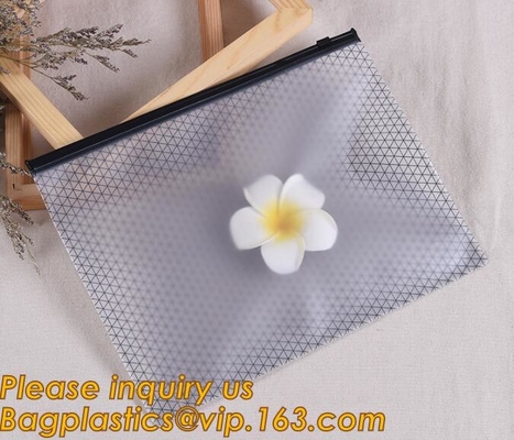 bolso plástico del PVC de vinilo del bolso del documento de la cerradura de la cremallera del resbalador del uso de la oficina de la fábrica, bolso del documento con el supplie de las oficinas de los cosméticos de la cremallera
