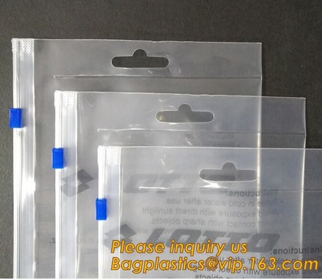 La aduana imprimió el resbalador polivinílico plástico grueso de la prenda impermeable de la cerradura de la cremallera empaqueta los bolsos polivinílicos plásticos gruesos para el traje de baño/el bikini, bagplastic