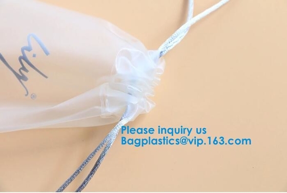 La bolsa cosmética de encargo de EVA Pouch Reusable Bag Cosmetic del lazo recicló el maquillaje EVE Flute Pouches blanca