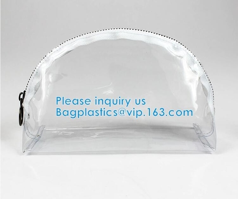 Bolso claro del almacenamiento de la cremallera del bolso del Pvc EVA Swimwear Packaging Bikini Swimwear del vinilo de la bolsa del Pvc de la cremallera del resbalador