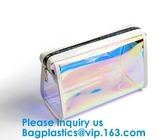 El modelo impreso bolso k del Pvc del bolso de la cerradura de la cremallera del holograma de los bolsos del holograma del laser de la mochila del claro del PVC de las mujeres empaqueta sal caliente