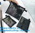 Mesh Makeup Cosmetic Bag de nylon negro/pequeño Mesh Make Up Cosmetic Bag de nylon, Mesh Cosmetic Bag Neceser Toiletry organiza