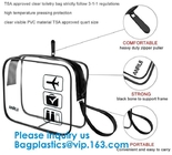 El bolso transparente claro de encargo del artículo de tocador del viaje del PVC de la bolsa del equipaje del viaje compone el bolso cosmético del bolso/de la cremallera de /Wash del bolso