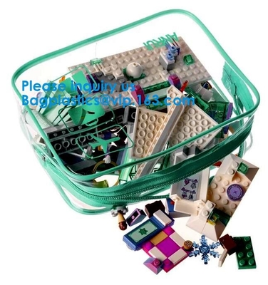 Las mujeres de la cartera viajan organizador Pouch, bolso transparente claro del lavado de la bolsa del artículo de tocador del lavado del PVC del viaje portátil grande