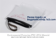 EVA Garment Packing Cosmetic Tote empaqueta el empaquetado/vagos cosméticos del Pvc del almacenamiento del bolso del viaje del maquillaje del hombro claro cosmético del bolso