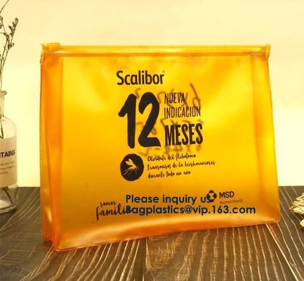 Las mujeres promocionales de encargo que el viaje cosmético del maquillaje lava el bolso de empaquetado del resbalador de la cremallera del PVC, resbalador que se puede volver a sellar del PVC helaron Zippe