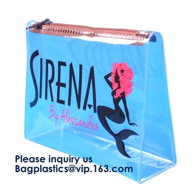 El resbalador claro del vinilo empaqueta PVC EVA Zipper Bag, viste el bolso helado adecuado de empaquetado del PVC/EVA Vinyl Slider Top Zipper para Swi