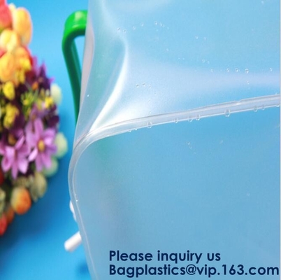 El tanque de agua del PVC del vinilo, bolso portátil del tanque, PVC de nylon FO del PVC Tote Bag Food Safety Grade del claro de la bolsa de plástico del bolso del agua potable