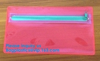 Bolso cosmético colorido reciclable del bolso de burbuja del resbalador de la cremallera, bolsa cosmética rosada reconectable de la burbuja de ZipTop