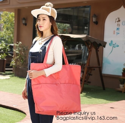 Poliéster Tote Bag, cuerpo abierto grande plegable del comprador 600D del precio de fábrica de los bolsos de Tote Bag With Full Mesh del comprador del poliéster