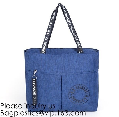Comprador reutilizable Tote Bags, bolso del promo del plegamiento del poliéster de compras verde barato grande de encargo del comprador del poliéster para W