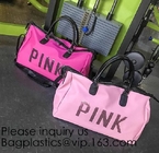 Bolso portátil de las mujeres del color de la prenda impermeable del bolso de la capacidad grande del bolso multifuncional durable de mano de nylon rosado del bolso