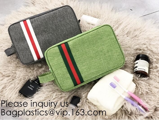 Organizador cosmético Toiletry Bag, bolso cosmético de la lona del viaje del poliéster de los hombres del artículo de tocador del bolso del maquillaje práctico del viaje de la lona de la bolsa