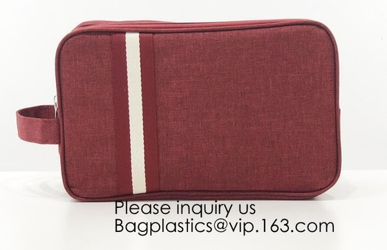 Bolso cosmético del maquillaje de la bolsa de Logo Mini Small Blank Black Cotton del viaje de encargo al por mayor de la lona, bagease, bagplastics pak