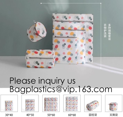 Lavadero Mesh Bags In Bulk, Mesh Drawstring Laundry Bag, cremallera plegable enorme Mesh Wash Laundry Bag del lavado de la ropa interior del viaje