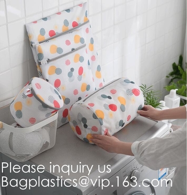 Mesh Laundry Bag Durable y bolso reutilizable de la organización del viaje del bolso del lavado para la ropa, vaqueros, toallas de baño, bagease, bagpack