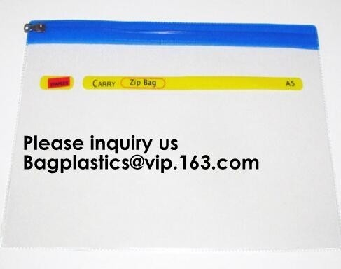 Bolso de impresión ambiental por encargo de la sujeción rápida del bolso del fichero del bolso del Pvc Eva Pe k de la fábrica, paquete de la carpeta de archivos de A4 k