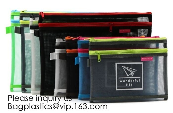 Bolso impreso de encargo de Pen Pencil Case Pouch Stationery del maquillaje, caja de lápiz Studenats Pen Stationery Pouch Bag con la cremallera