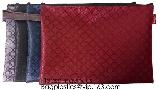Bolso de lino de la cremallera de la bolsa de los efectos de escritorio de los estudiantes para Pen Polyester School Pencil Bag Pen Case, caja del filtro de la bolsa de los efectos de escritorio Cosmet