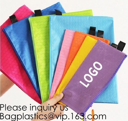 Bolso de lino de la cremallera de la bolsa de los efectos de escritorio de los estudiantes para Pen Polyester School Pencil Bag Pen Case, caja del filtro de la bolsa de los efectos de escritorio Cosmet