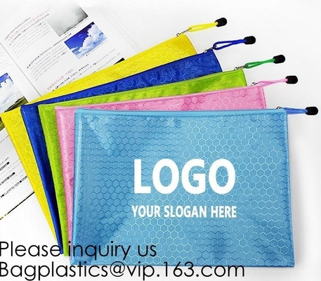 Los efectos de escritorio colorearon los compartimientos de nylon de Mesh Zipper Pencil Bag With de la impresión de encargo de la moda, caja de lápiz de los efectos de escritorio, bagease