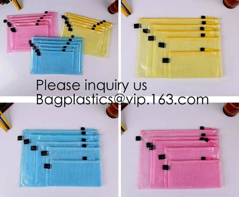 Pequeño bolso de entonado de colores plástico helado transparente fresco del lápiz de los efectos de escritorio de la caja de lápiz del estudiante de la jalea simple del bolso del lápiz