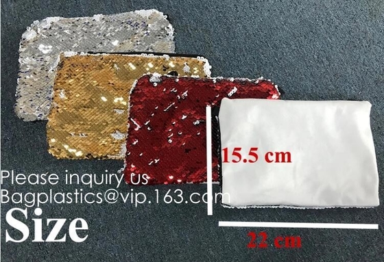 Bolso para la impresión de la sublimación, bolso multicolor de la lentejuela mágica del espacio en blanco de la transferencia de calor el pequeño de la lentejuela de la sublimación esconde el paquete