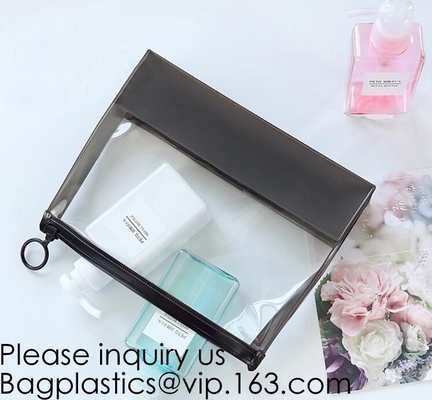 Claro Eva Cosmetic Bag, bolso de Wholesale Transparent Beautiful del fabricante de China del viaje con el diseño doble de la cremallera, Bagease