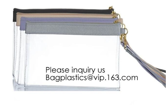 Pequeña prenda impermeable portátil EVA Cosmetic transparente /Make del viaje encima del bolso, empaquetado impermeable transparente respetuoso del medio ambiente de Eva