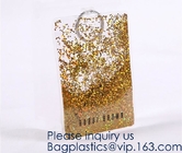 Bolsa del claro de Logo Glitter Cosmetic Makeup Eva/bolsas de encargo, caja de lápiz de Smiggle con brillo, caja Docume del CD del bolso del tejido