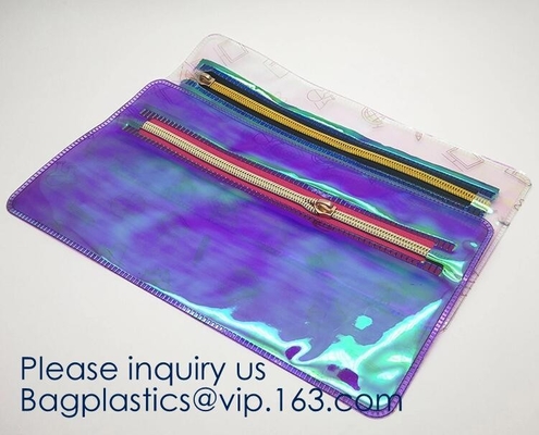 Paquete a prueba de agua del organizador del maquillaje de EVA del maquillaje de la bolsa de los bolsos plásticos suaves semitransparentes al aire libre de encargo PVC/EVA del artículo de tocador
