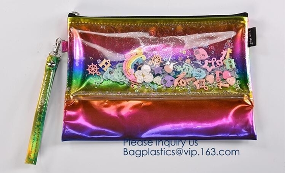 Bolso cosmético modificado para requisitos particulares bolsa del artículo de tocador del bolso del maquillaje de EVA del proveedor de China, bolsa impermeable EVA Women Co portátil del maquillaje del vinilo