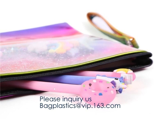 Bolso cosmético modificado para requisitos particulares bolsa del artículo de tocador del bolso del maquillaje de EVA del proveedor de China, bolsa impermeable EVA Women Co portátil del maquillaje del vinilo