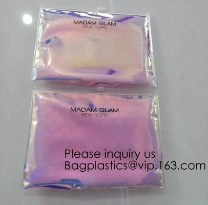 Bolso cosmético del Pvc del nuevo del diseño bolso olográfico del maquillaje con k que amortigua el bolso de burbuja del anuncio publicitario k de la burbuja, bagease