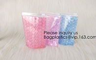 Bolso de burbuja coloreado de la película del PVC/bolso de burbuja especial del PVC k/nuevo anuncio publicitario material de la burbuja con la cremallera, bagease, bagplastics
