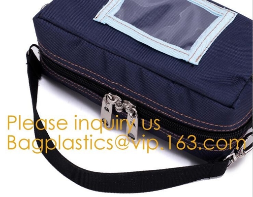 Prenda impermeable de Customize Strong Power del fabricante del caso del paquete del banco que cierra el bolso asegurado del dinero de la moneda de la herramienta del banco con la ventana del PVC