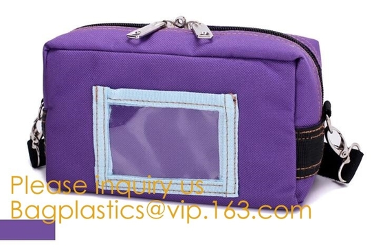 Prenda impermeable de Customize Strong Power del fabricante del caso del paquete del banco que cierra el bolso asegurado del dinero de la moneda de la herramienta del banco con la ventana del PVC