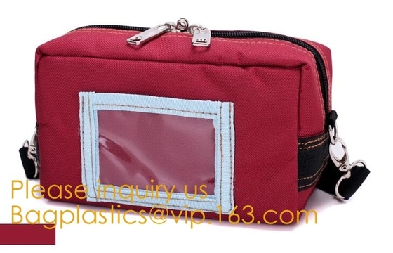 Prenda impermeable de Customize Strong Power del fabricante del caso del paquete del banco que cierra el bolso asegurado del dinero de la moneda de la herramienta del banco con la ventana del PVC