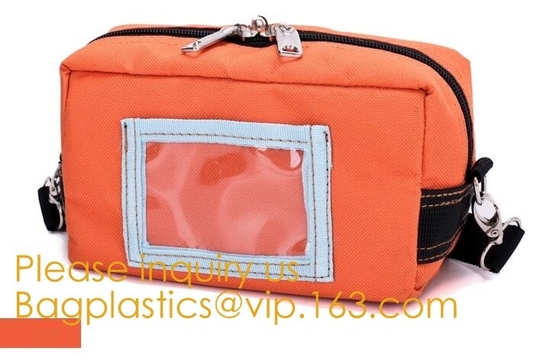 Prenda impermeable de Customize Strong Power del fabricante del caso del paquete del banco que cierra el bolso asegurado del dinero de la moneda de la herramienta del banco con la ventana del PVC