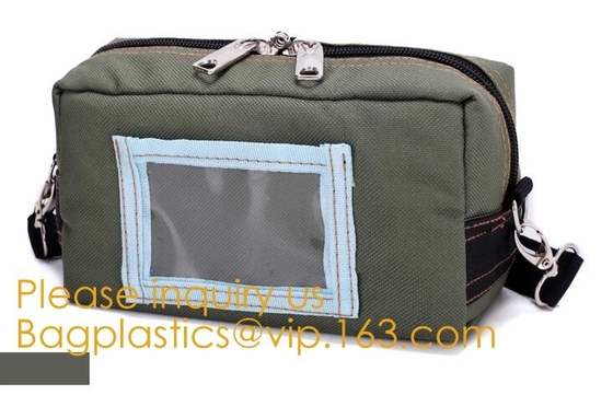 Prenda impermeable de Customize Strong Power del fabricante del caso del paquete del banco que cierra el bolso asegurado del dinero de la moneda de la herramienta del banco con la ventana del PVC
