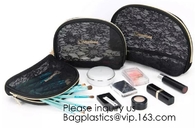 El bolso para las mujeres con el espejo, bolso de la bolsa, bolsos del maquillaje del cepillo del maquillaje viaja Kit Organizer Cosmetic Bag, bagease, bagplastics pac
