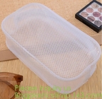 Organizador impermeable portátil Bags, Mesh Transparent Design Toiletry Bag del maquillaje del viaje para el bolso del maquillaje del bolso del artículo de tocador de las mujeres