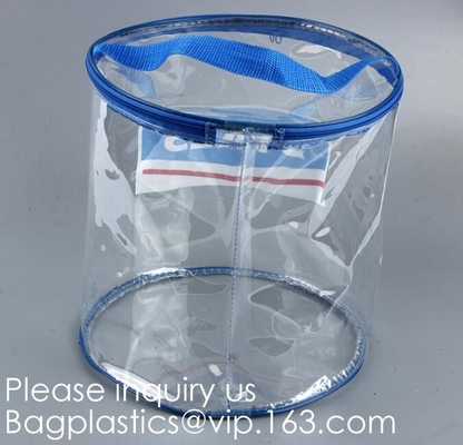 La línea aérea portátil del aeropuerto de la bolsa del equipaje del viaje de la manija de la cremallera empaqueta la organización del cuarto de baño del gimnasio de las vacaciones, bagease, bagplastic